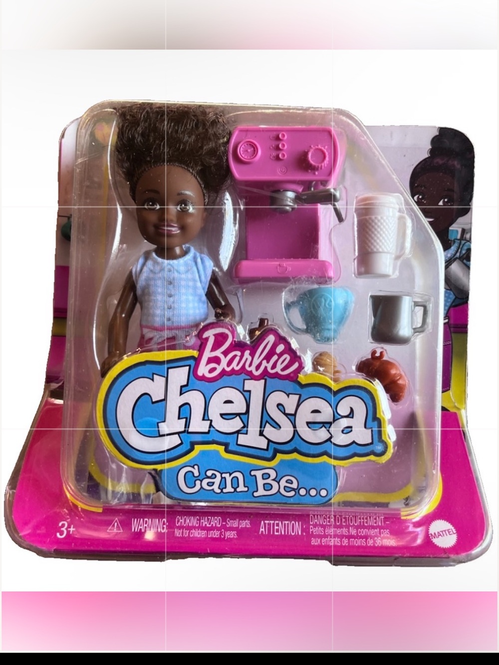 Mattel Barbie Club Chelsea Can Be Barista 6 in Doll Playset 6pc HKD95